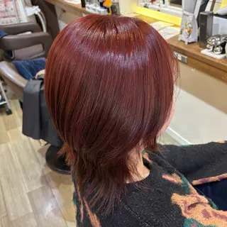 ミディアム 🎀ハイトーン/ 艶カラー/夕月🎀のヘアスタイル