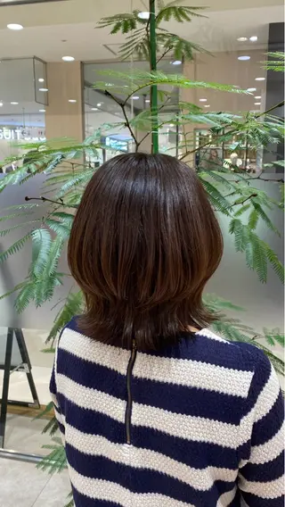 ミディアム カラー 大瀧 優奈のヘアスタイル