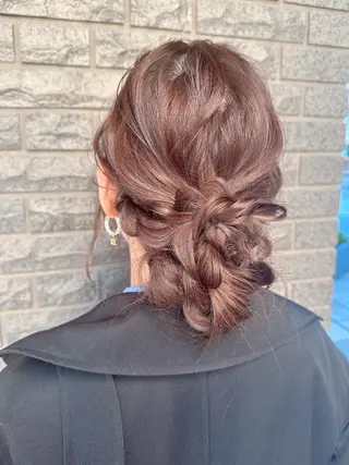 ロング ヘアアレンジ 宮澤  タケル ミディアムヘアのヘアスタイル