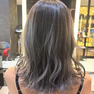 ミディアム カラー ブリーチ/ヘアケア/ 艶髪/イギチハルのヘアスタイル