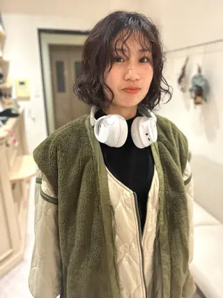 ショート パーマ パーマ特化 フシキサトシのヘアスタイル