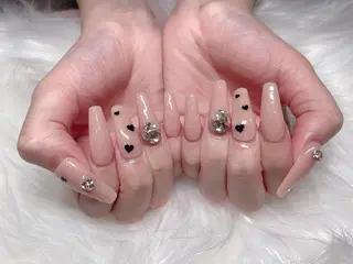 セミロング ネイル 《LB》ラブリエ Nail&eyeのマツエク・マツパデザイン