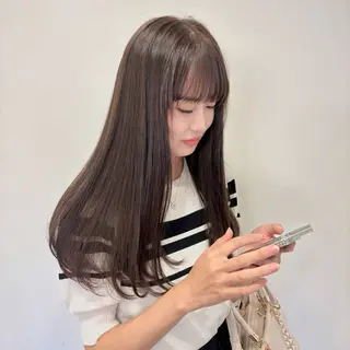 ロング カラー 艶カラー/レイヤー/ 顔周り/アスカ🤎のヘアスタイル