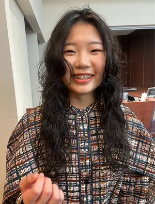 ロング パーマ ボブパーマ/パーマ ウルフパーマのヘアスタイル