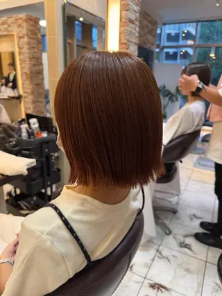 ミディアム ⭐️透明感カラー/ パーマ⭐️宮野翔のヘアスタイル