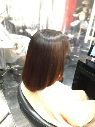 ミディアム カラー Annon プライベートサロンのヘアスタイル