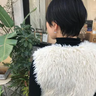 ショート 艶髪color💎髪 質改善ストレート大吉のヘアスタイル