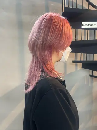 セミロング 柏 ウルフ/レイヤー 田中佐和🐺のヘアスタイル