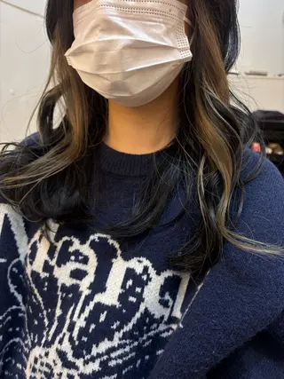 ミディアム カラー 暖色❤️艶カラー/ あおいのヘアスタイル