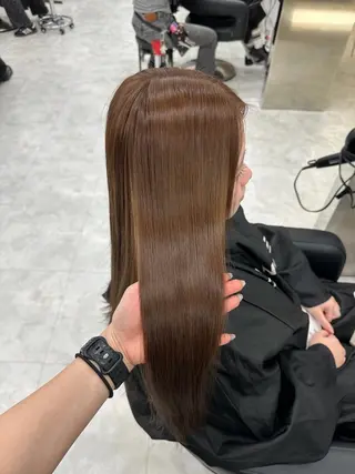 カラー 透ける透明感カラー 🤍anju🎀のヘアスタイル