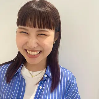 セミロング カラー Zina 十条店所属・デザインカラー／ボブ 🍦MEI🍦のヘアスタイル