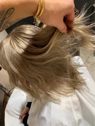 ミディアム カラー グレネイドミラキタ所属・髪質改善　極　後藤 颯志のヘアスタイル