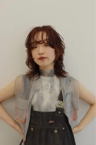 ミディアム パーマ 石原圭悟 /ショート/艶カラーのヘアスタイル