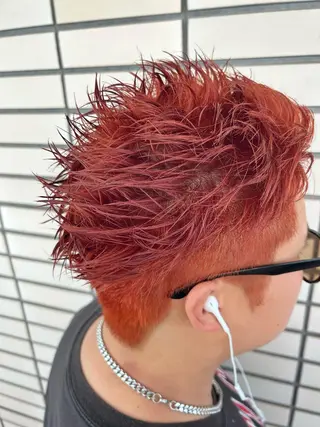 メンズ 艶カラー/レイヤー /メンズ/マツエクのヘアスタイル