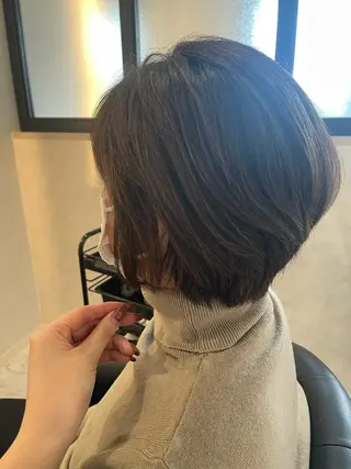 ショート &chaLme   心斎橋所属・emi/髪質改善/ 韓国風/艶カラーのヘアスタイル