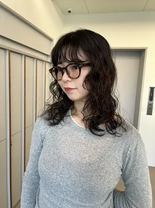 セミロング LORENAO所属・ブリーチなしカラー♡ rinaのヘアスタイル