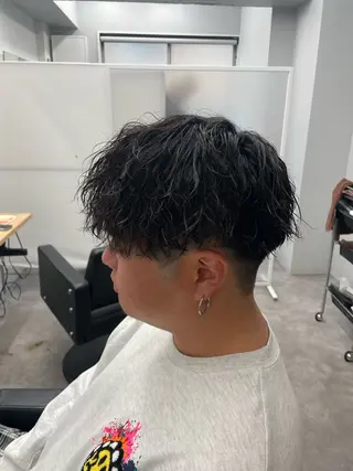ショート パーマ メンズ 社会人向けパーマ 北千住No.1林和輝のヘアスタイル