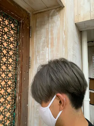 ショート カラー パーマ ヘアアレンジ メンズ Sia中野新橋 『JUNYA』のヘアスタイル