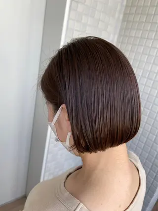 ショート カラー 艶カラー/縮毛矯正/ ケア/アレンジ/桜悠のヘアスタイル
