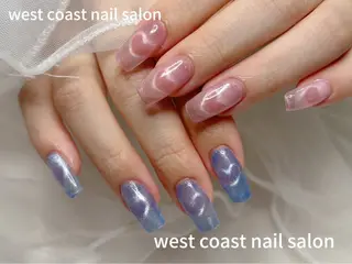 ネイル リボン、ガーリー パーツ放題専門店のネイルデザイン