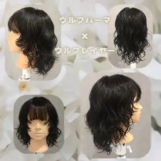 セミロング パーマ GR 髪質改善トリートメント×ヘッドスパ【ジーアール】所属・🌺中村🌺毎日楽し くなる髪をご提案✨のヘアスタイル