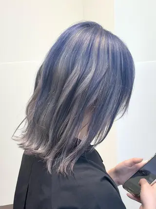 ミディアム レイヤー/ハッシュ 渋谷/サッタのヘアスタイル