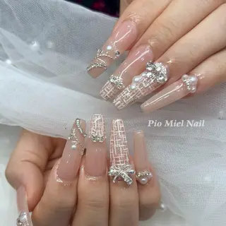 ネイル momo 長さだしのネイルデザイン