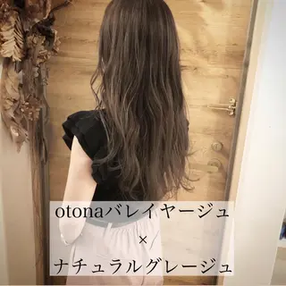 セミロング カラー テトネ タカシのヘアスタイル