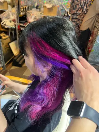 セミロング カラー ヘアアレンジ メンズ Hair Salon ADNESS所属・KOYA ｺﾔのヘアスタイル