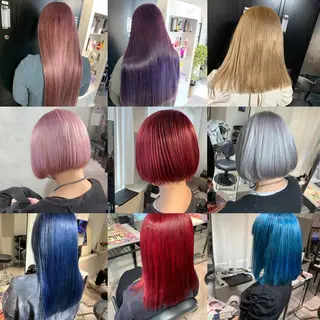 ミディアム カラー Selene hair 難波店のヘアスタイル