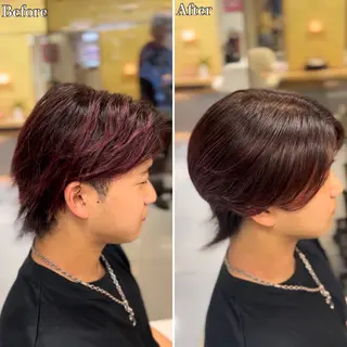 セミロング パーマ メンズ 🔮メンズ縮毛矯正 毛流れパーマ💎竹永のヘアスタイル