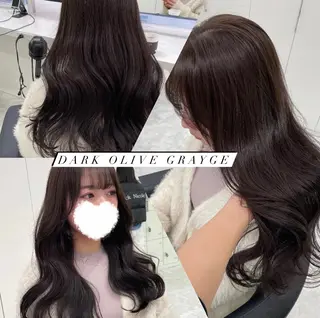 セミロング カラー ヘアアレンジ Ella所属・nana【艶髪】/ レイヤー/縮毛矯正のヘアスタイル