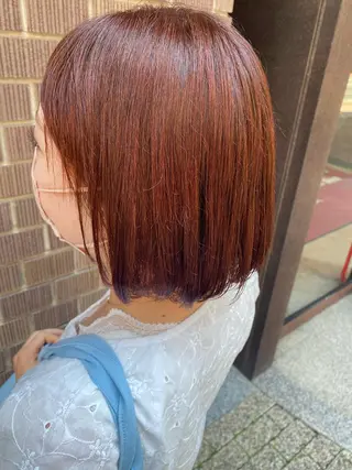 カラー れいな/デザイン カット/艶カラーのヘアスタイル