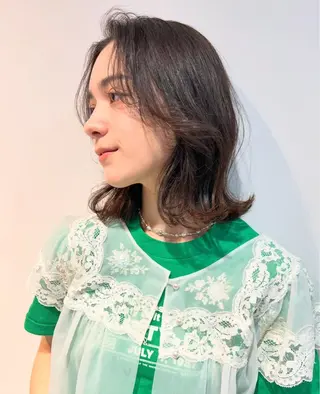 ミディアム カラー warme𓂂𓂃 fukaのヘアスタイル