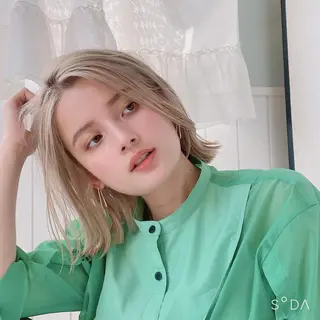 ミディアム カラー 福島成美/髪質改善 縮毛矯正/カラーのヘアスタイル