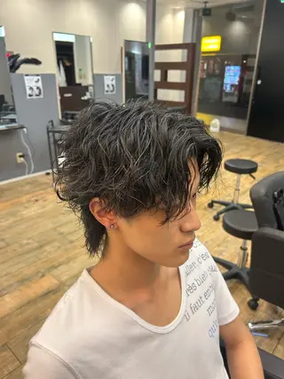パーマ メンズ MEN'S HAIR PERCUT柏店所属・西村 旭陽のヘアスタイル