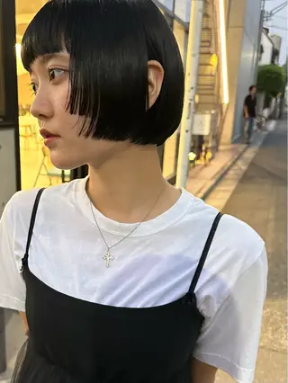 ショート ボブ/似合わせカット /ニュアンスカラーのヘアスタイル