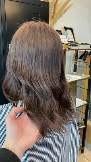 ミディアム カラー 西田辺/ タカスナオヤのヘアスタイル