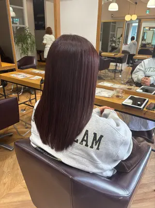 セミロング カラー フローレン KANAKOのヘアスタイル