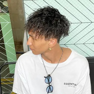 パーマ メンズ Le'a所属・渋谷/フェード/ 國分 翔のヘアスタイル