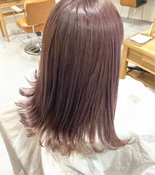 セミロング ブリーチ/アレンジ 天満/chihiroのヘアスタイル