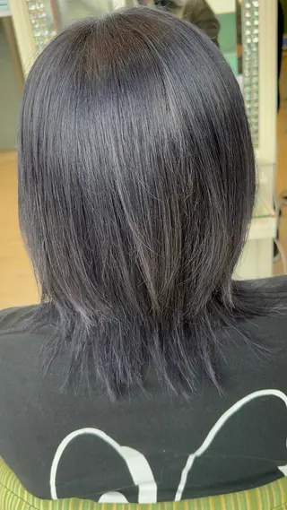 ミディアム 松尾 怜奈のヘアスタイル