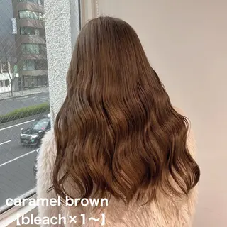 ロング カラー 愛結 暖色カラー🎀🩰のヘアスタイル