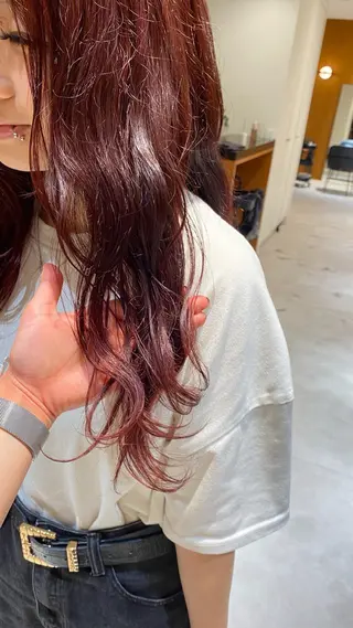 ロング カラー 《無料カットモデル / perm》ナミのヘアスタイル