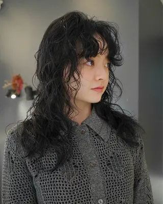 セミロング パーマ レイヤー/パーマ /ウルフ/nabeのヘアスタイル