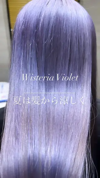 カラー 透明感カラー✨🩵 韓国ヘアkanatoのヘアスタイル