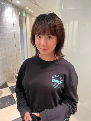 ミディアム メンズパーマ/ブリー チ/motokiのヘアスタイル