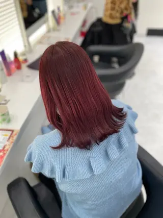 セミロング カラー ヘアアレンジ ♥️うる艶暖色 銀座♥️mioのヘアスタイル