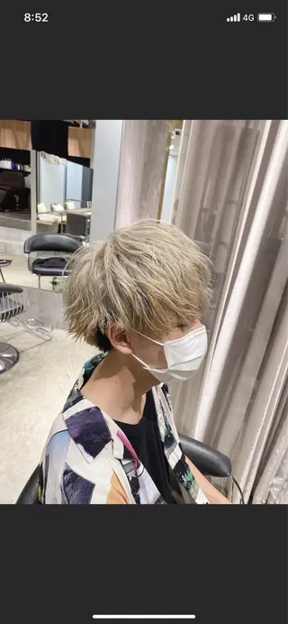 カラー メンズ 石川 雄麻のヘアスタイル