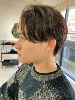 ショート カラー パーマ メンズ 【東北メンズヘア1 位受賞🥇】本間祐太のヘアスタイル